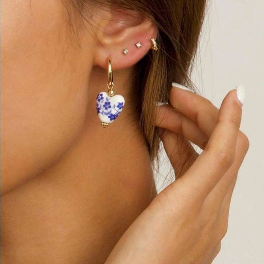 Vintage style drop earrings N368
